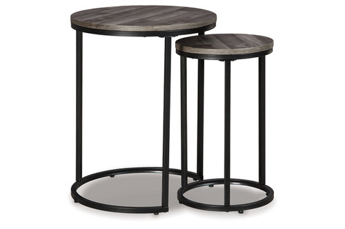 Briarsboro Black/Gray Accent Table (Set of 2) (A4000231) by Ashley