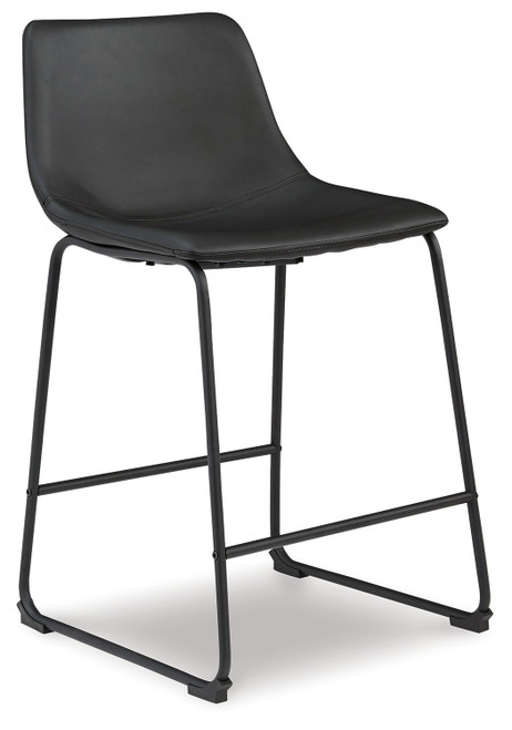 Centiar - Black - Counter Height Bar Stool (Set of 2) (D372-624) by Ashley