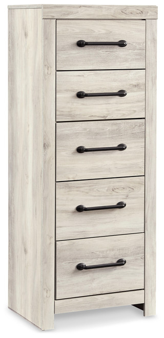 Cambeck - Whitewash - Narrow Chest of Drawers (B192-11) by Ashley