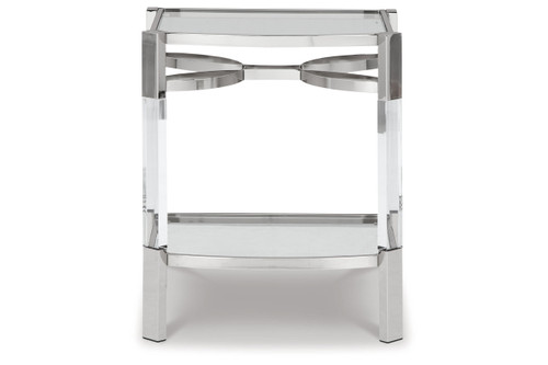 Chaseton Clear/Silver Finish Accent Table (A4000334) by Ashley