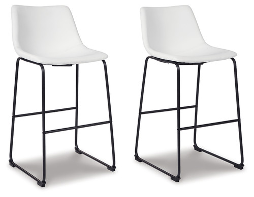 Centiar - White - Pub Height Bar Stool (Set of 2) (D372-730) by Ashley