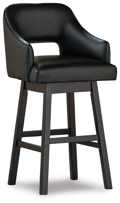 Tallenger - Black/Dark Brown - Bar Height Bar Stool (Set of 2) (D380-930) by Ashley Tallenger - Black/Dark Brown - Bar Height Bar Stool (Set of 2) (D380-930) by Ashley