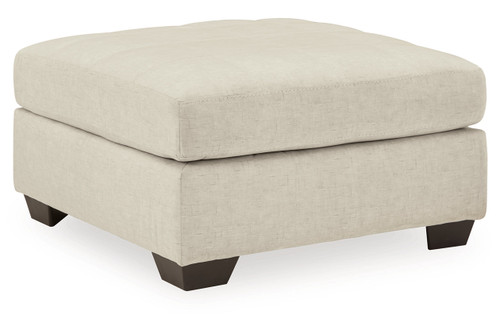 Falkirk - Parchment - Oversized Accent Ottoman (8080608) by Ashley