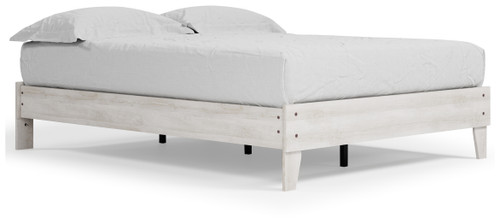Shawburn - Whitewash - Queen Platform Bed (EB4121-113) by Ashley