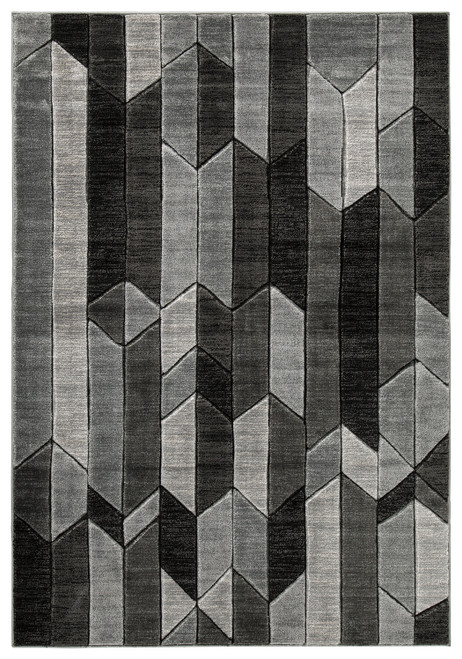 Chayse - Black/Gray - 6'6" x 9'6" Rug (R403461) by Ashley