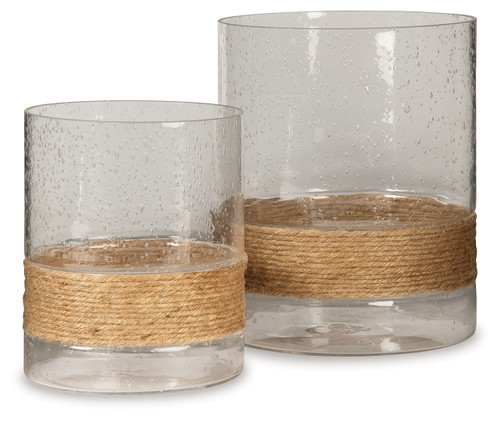 Eudocia - Clear - Candle Holder (Set of 2) (A2000456) by Ashley