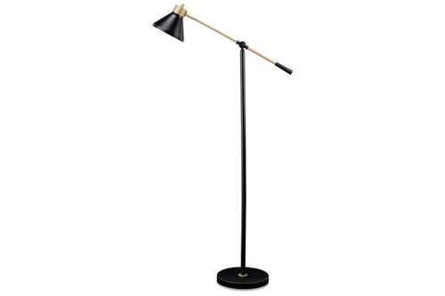 Garville Black/Gold Finish Floor Lamp (L734341) by Ashley