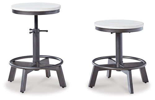 Torjin - Vintage White - Counter Height Stool (Set of 2) (D440-224) by Ashley