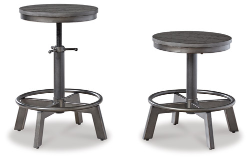 Torjin - Gray - Counter Height Stool (Set of 2) (D440-324) by Ashley