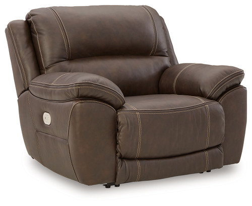 Dunleith - Chocolate - Power Recliner (U7160482) by Ashley
