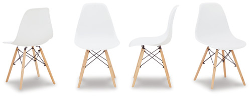 Jaspeni - White/Natural - Dining Chair (Set of 4) (D200-02) by Ashley