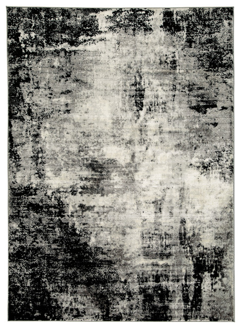 Zekeman - Black/Cream/Gray - 7'10" x 10' Rug (R404921) by Ashley