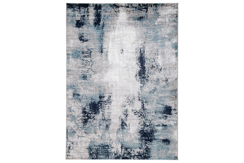 Leonelle - White/Blue/Gray - 7'10" x 10' Rug (R404871) by Ashley