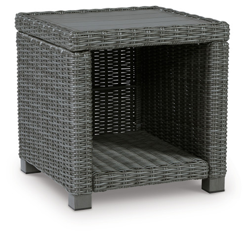 Elite Park - Gray - Outdoor End Table (P518-702) by Ashley