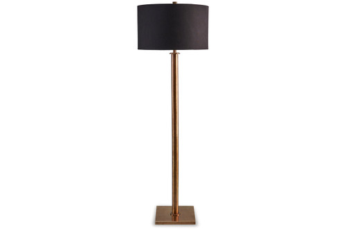 Jenton - Antique Brass Finish - Floor Lamp (L208311) by Ashley