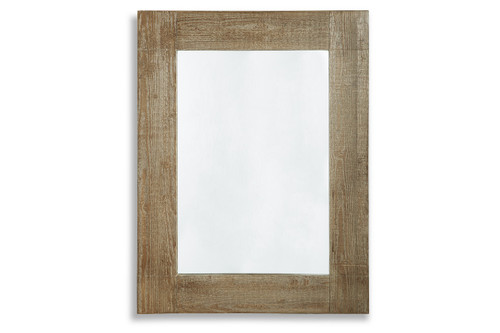Waltleigh Distressed Brown Accent Mirror (A8010277) by Ashley