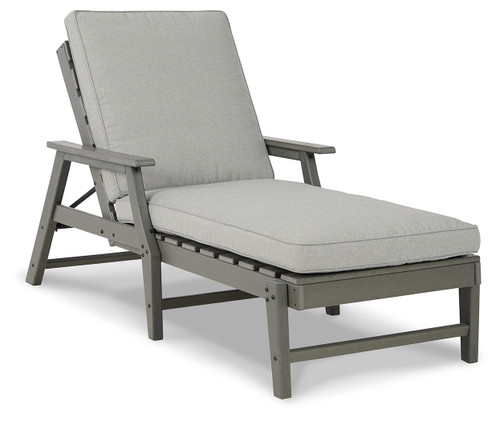 Visola - Gray - Chaise Lounge with Cushion (P802-815) by Ashley