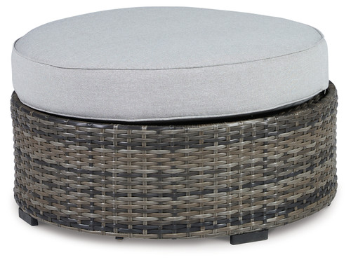 Harbor Court - Gray - Ottoman with Cushion (P459-814) by Ashley