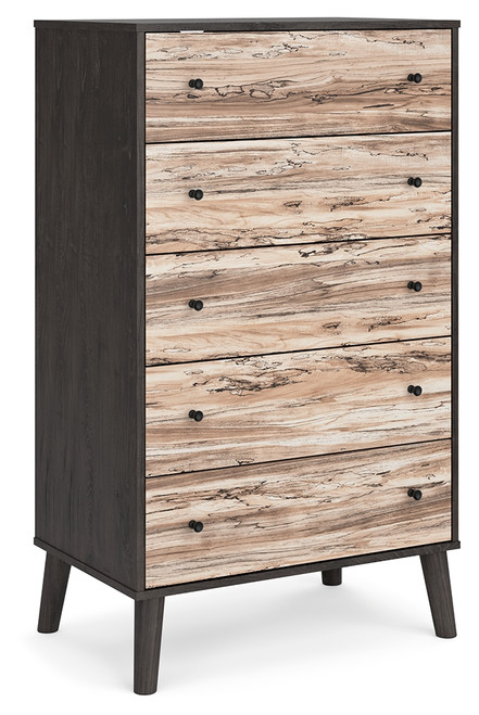 Piperton - Two-tone Brown/Charcoal - Chest of Drawers (EB5514-245) by Ashley