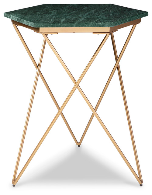 Engelton - Green/Gold - Accent Table (A4000526) by Ashley