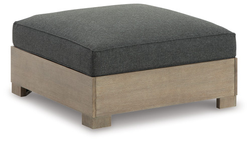 Citrine Park - Brown/Charcoal - Outdoor Ottoman with Cushion (P660-814) by Ashley