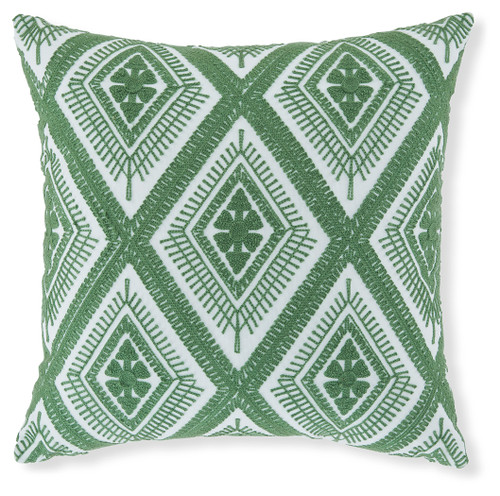 Bellvale - Green/White - Pillow (Set of 4) (A1001028) by Ashley
