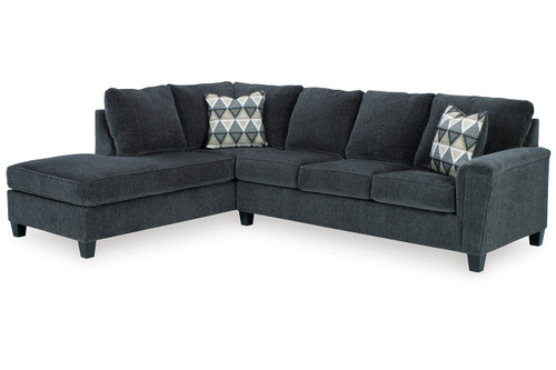 Abinger Smoke 2-Piece Sleeper Sectional with Chaise (83905S3) by Ashley