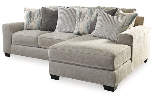 Ardsley Pewter 2-Piece Sectional with Chaise (39504S13) by Ashley