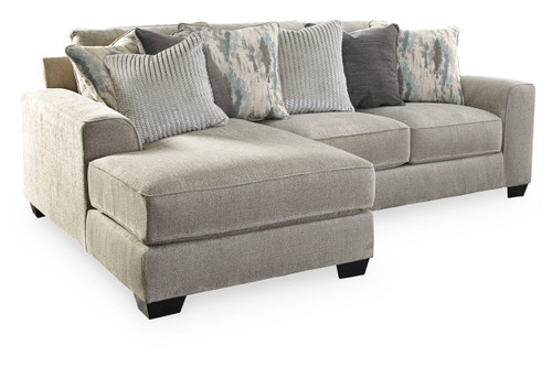 Ardsley Pewter 2-Piece Sectional with Chaise (39504S11) by Ashley