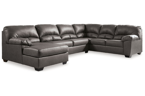Aberton Gray 3-Piece Sectional with Chaise (25601S1) by Ashley