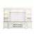 Magnolia Manor - Antique White & Weathered Bark - Entertainment Center with Piers (244-ENTW-ECP) by Liberty Furniture Magnolia Manor - Antique White & Weathered Bark - Entertainment Center with Piers (244-ENTW-ECP) by Liberty Furniture