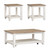 Summerville - Soft White Wash w/ Wirebrushed Gray Tops - 3 Piece Set (1-Cocktail 2-End Tables) (171-OT-3PCS) by Liberty Furniture