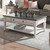 Allyson Park - Wirebrushed White w/ Charcoal Tops - Rectangular Cocktail Table (417-OT1010) by Liberty Furniture
