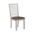 Brook Bay - Textured White w/ Carbon Gray Tops - Uph Ladder Back Side Chair (Set of 2) (182-C2001S) by Liberty Furniture Brook Bay - Textured White w/ Carbon Gray Tops - Uph Ladder Back Side Chair (Set of 2) (182-C2001S) by Liberty Furniture