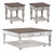 Magnolia Manor - Antique White & Weathered Bark - 3 Piece Set (1-Cocktail 2-End Tables) (244-OT-A3PCS) by Liberty Furniture Magnolia Manor - Antique White & Weathered Bark - 3 Piece Set (1-Cocktail 2-End Tables) (244-OT-A3PCS) by Liberty Furniture