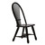 Treasures - Rustic Oak - Sheaf Back Side Chair - Black (Set of 2) (17-C4032) by Liberty Furniture