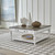 Magnolia Manor - Antique White & Weathered Bark - Oversized Square Cocktail Table (244-OT1014) by Liberty Furniture