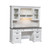 Allyson Park - Wirebrushed White w/ Charcoal Tops - Credenza & Hutch (417-HOJ-CHS) by Liberty Furniture