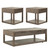 Bartlett Field - Dusty Taupe - 3 Piece Set (1-Cocktail 2-End Tables) (798-OT-3PCS) by Liberty Furniture
