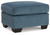 Cashton - Blue - Ottoman (4060514) by Ashley