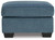 Cashton - Blue - Ottoman (4060514) by Ashley