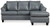 Genoa - Steel - Sofa Chaise (4770518) by Ashley