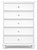 Fortman - White - Chest of Drawers (B680-46) by Ashley