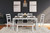 Stonehollow - White/Gray - Dining Table and Chairs with Bench (Set of 6) (D382-325) by Ashley