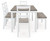 Stonehollow - White/Gray - Dining Table and Chairs with Bench (Set of 6) (D382-325) by Ashley