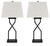 Brookthrone - Black - Table Lamp (Set of 2) (L204514) by Ashley
