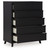 Danziar - Black - Wide Chest of Drawers (B1013-345) by Ashley