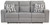 Biscoe - Pewter - Power Reclining Sofa (9050315) by Ashley