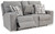 Biscoe - Pewter - Power Reclining Loveseat (9050318) by Ashley