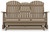 Hyland wave - Driftwood - Outdoor Glider Loveseat (P114-835) by Ashley